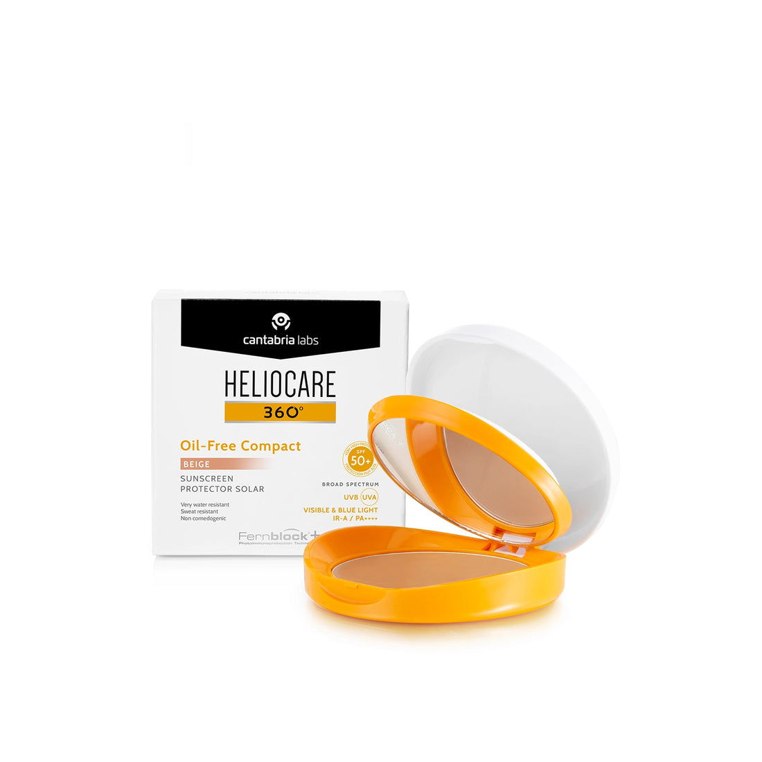 Heliocare 360º Oil-Free Compact Sunscreen SPF50+ Beige 10g (0.35oz)