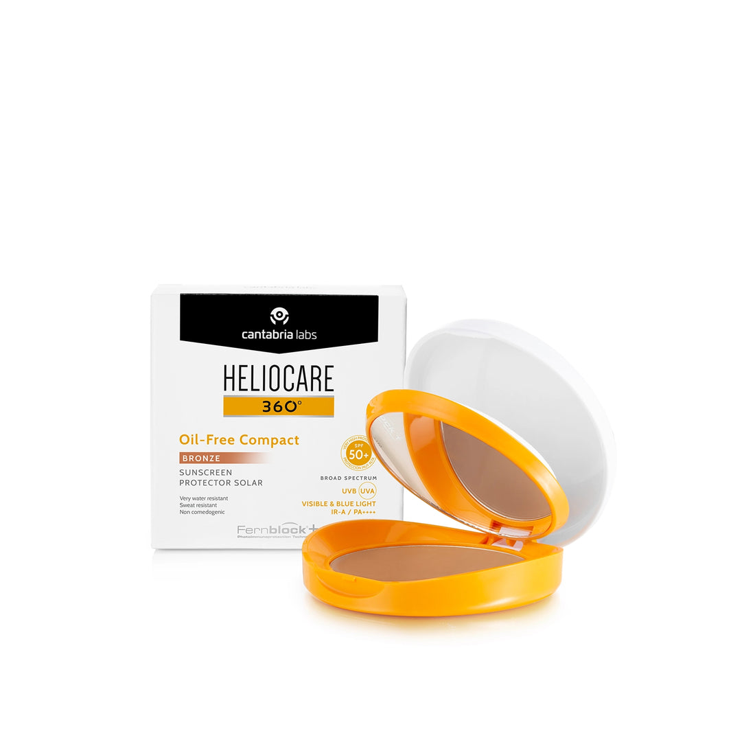 Heliocare 360º Oil-Free Compact Sunscreen SPF50+ Bronze 10g (0.35oz)