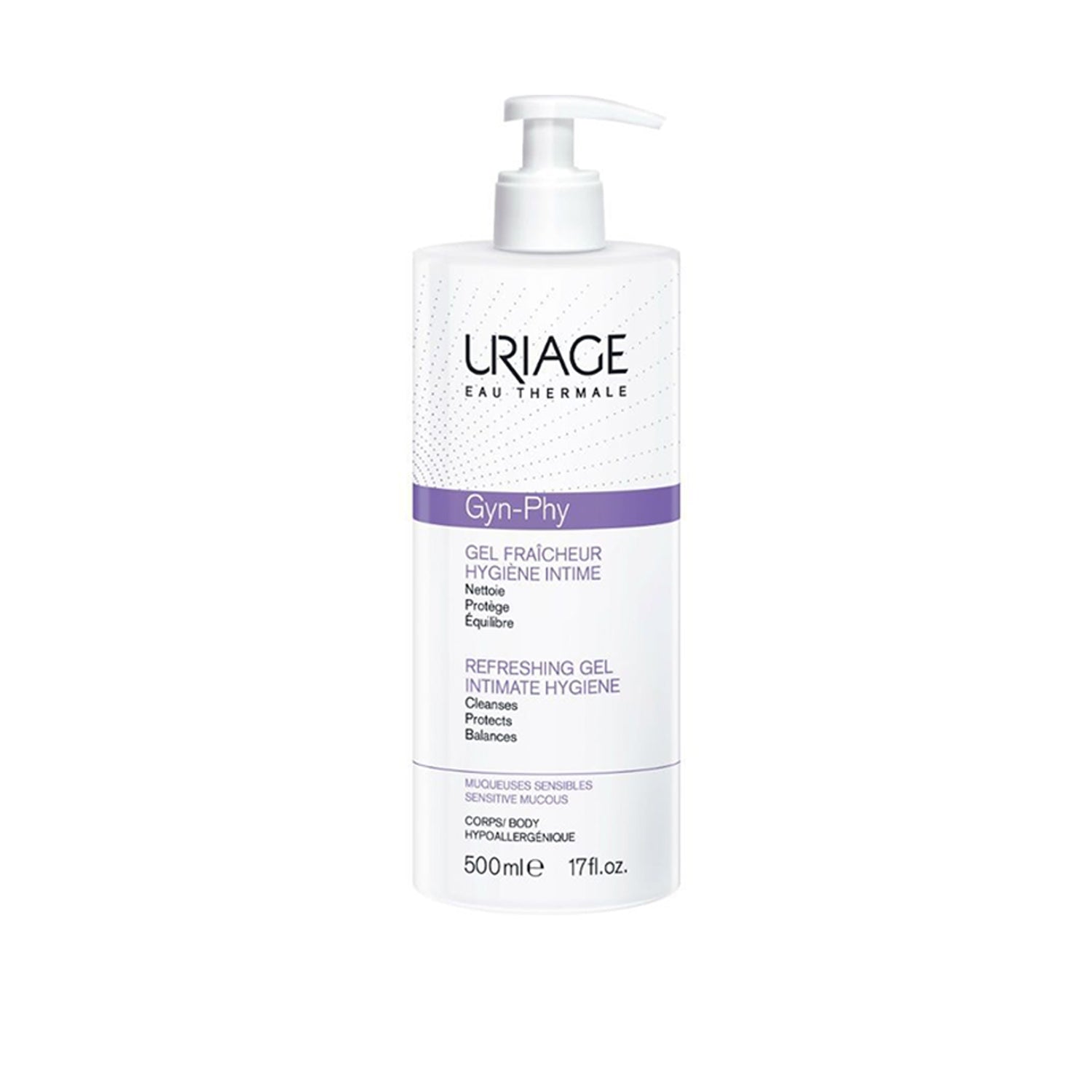 Uriage Gyn-Phy Intimate Hygiene Refreshing Gel 500ml (16.91fl oz)