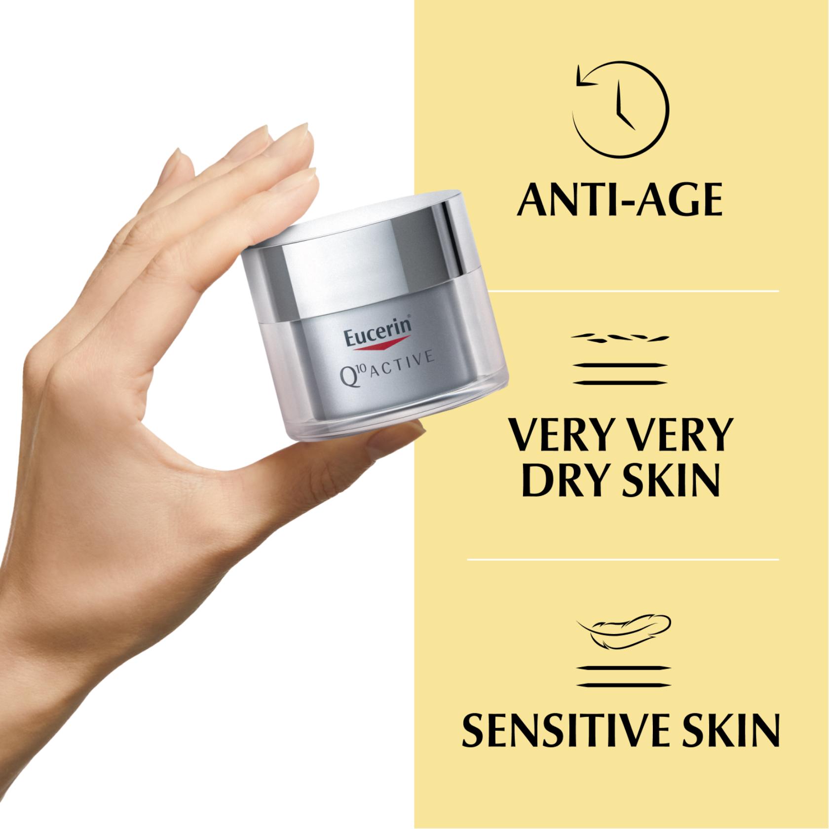 Eucerin Q10 Active Anti-Wrinkle Cream Dry Skin 50ml
