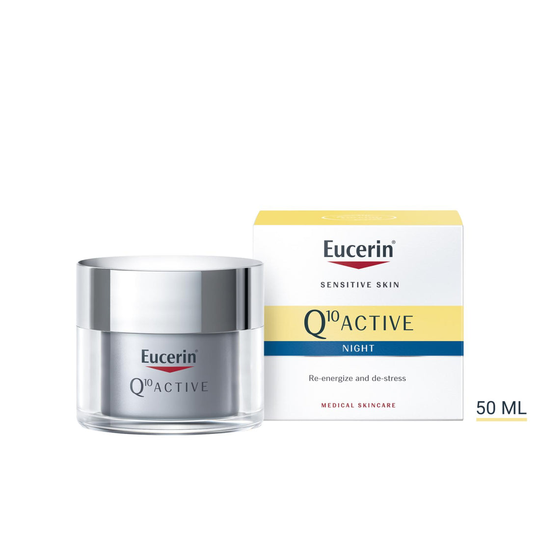 Eucerin Q10 Crème Active Anti-Rides Peaux Sèches 50 ml