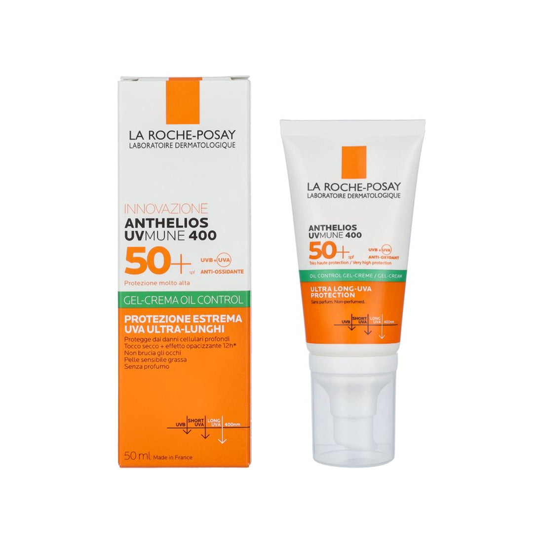 La Roche-Posay Anthelios UVMune 400 Oil Control Gel Cream Non-Perfumed SPF50+ 50ml