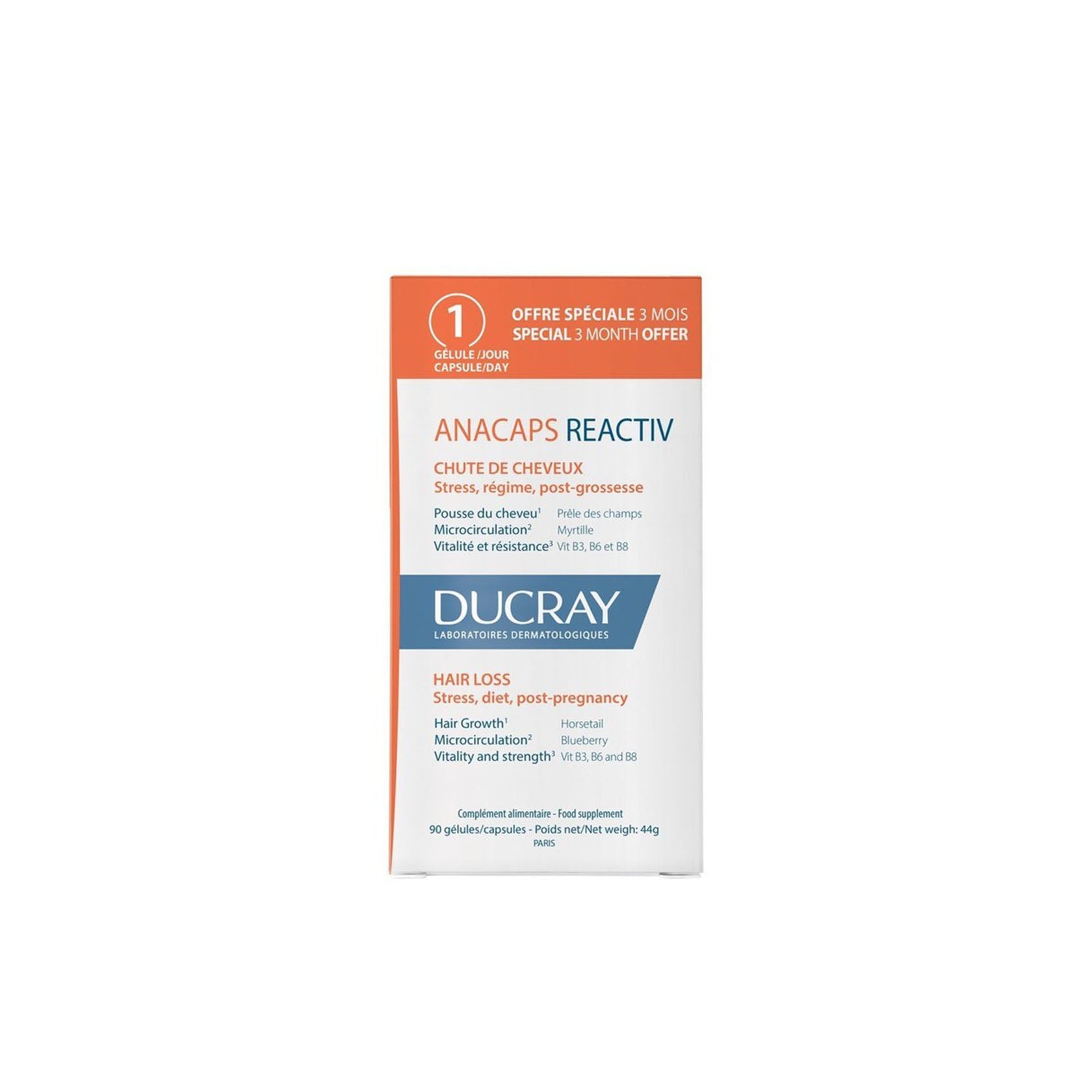 Ducray Anacaps Reactiv for Hair Loss x90