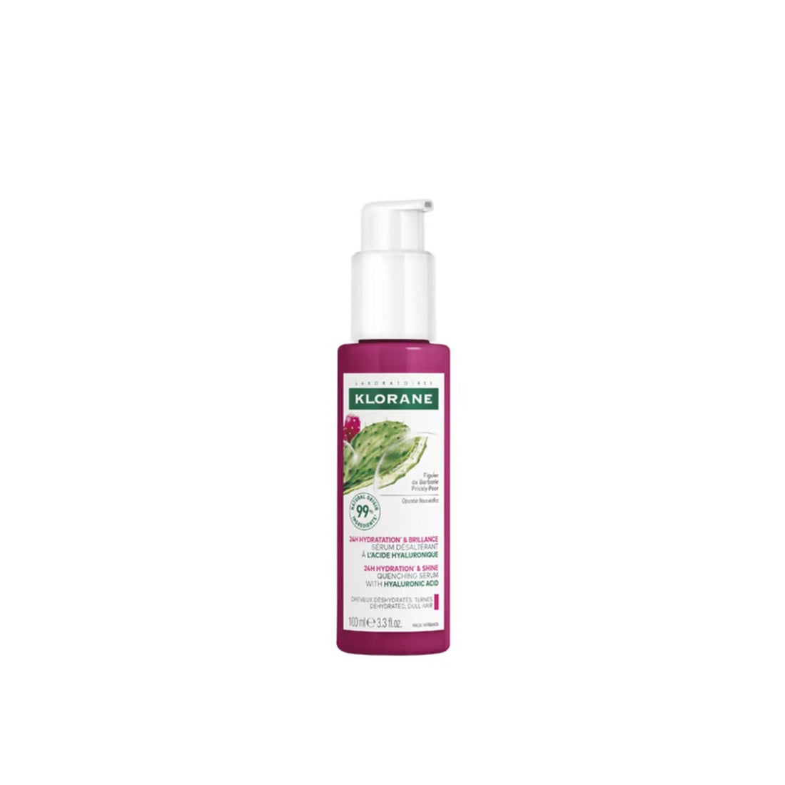 Klorane 72h Hydration &amp; Shine Quenching Serum Prickly Pear 100ml (3.3floz)