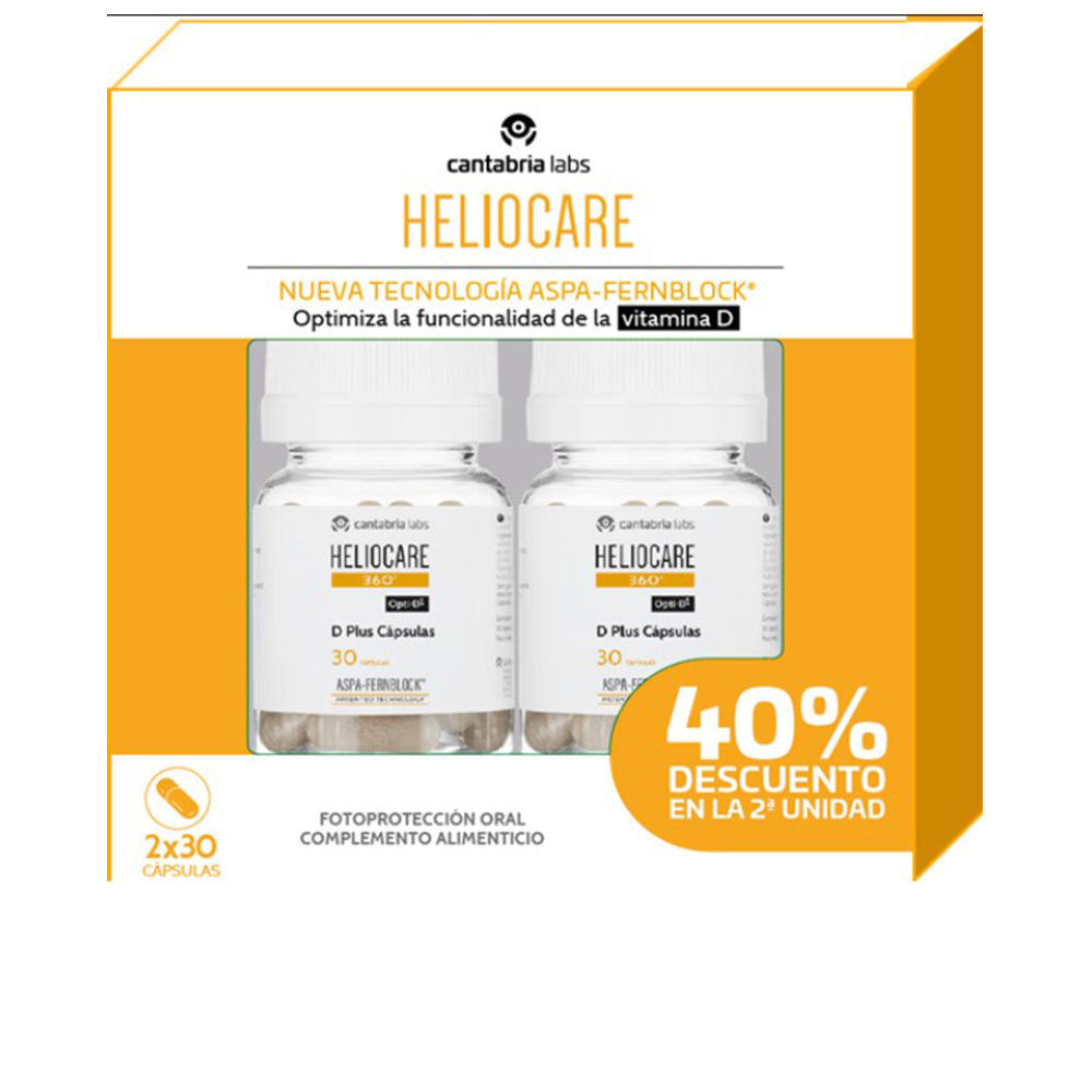 Heliocare 360 D Plus Oral Capsules 2x30pcs