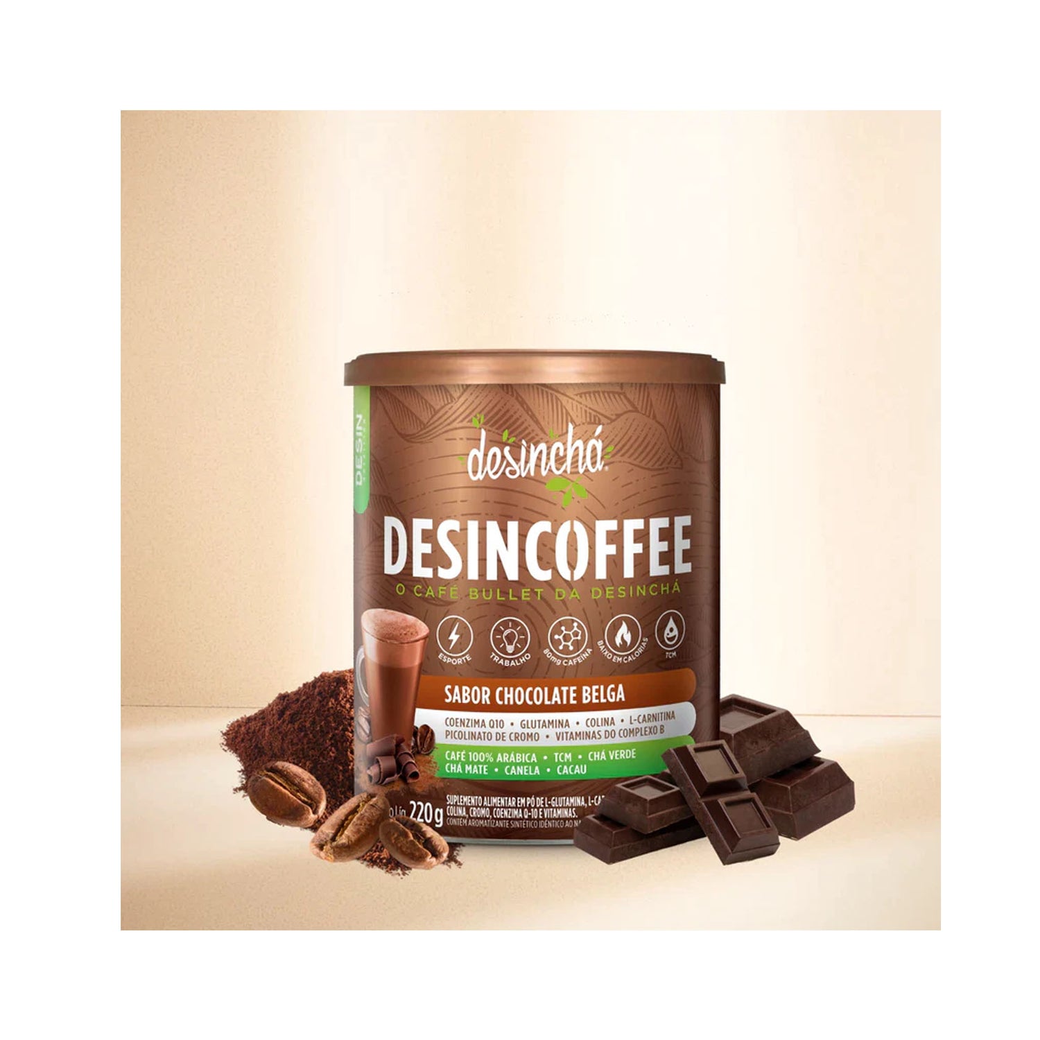 Desincoffee Belgian Chocolate Flavor Coffee 220 gr
