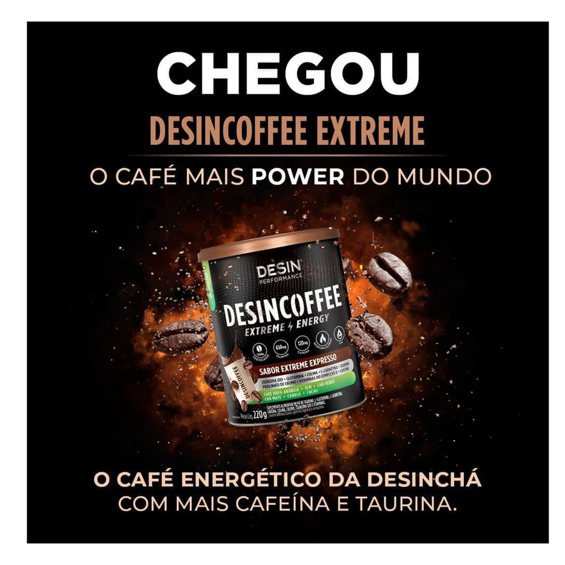 Desincoffee Extreme Espresso Flavor Coffee 220 gr