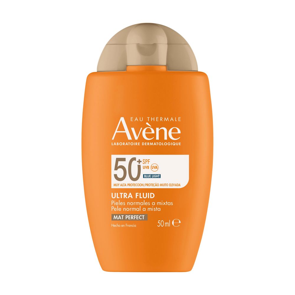 Avène Solaire Ultra Mat Perfect Fluid Facial Sun Protector Universal Tone Spf50 50 Ml