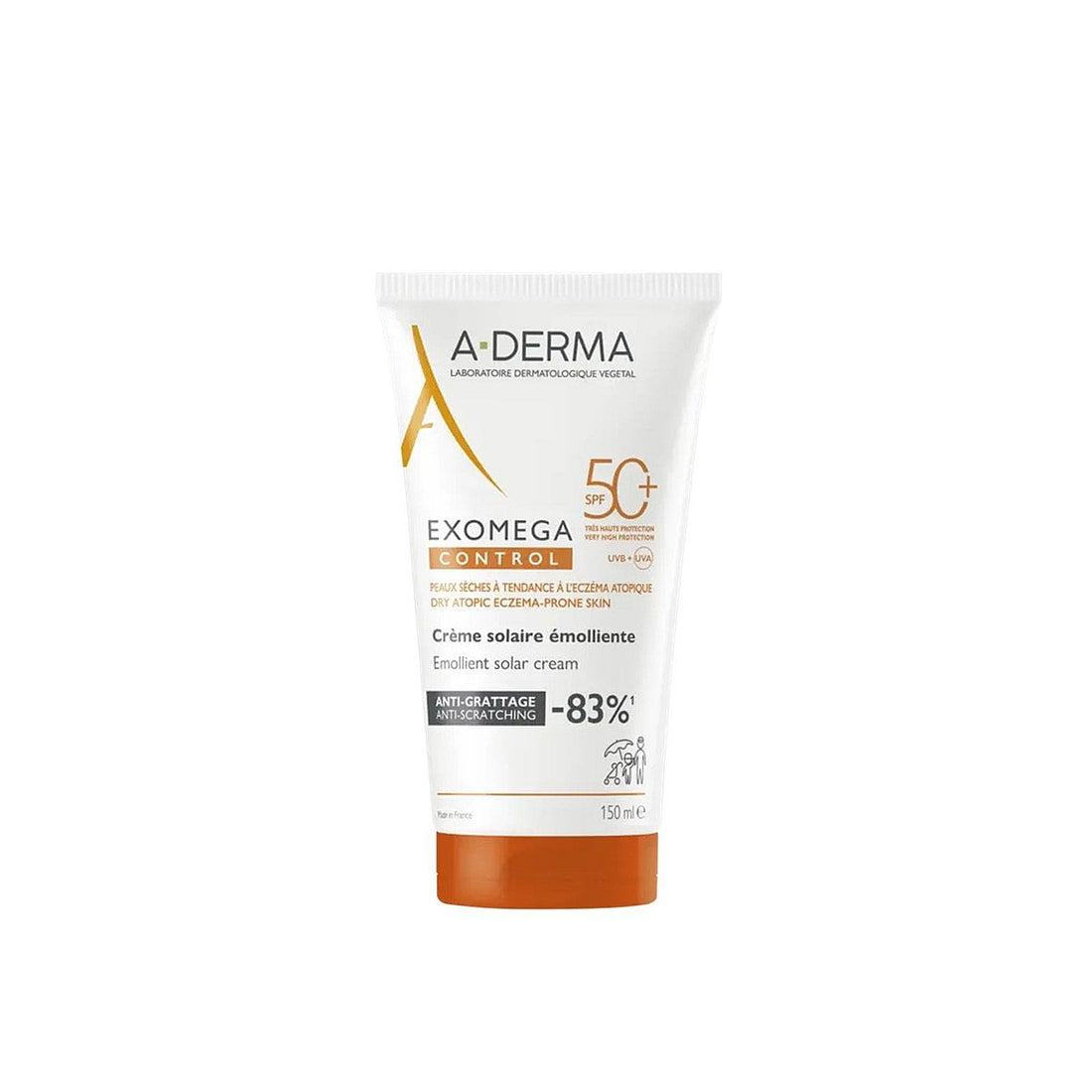 A-Derma Exomega Control Emollient Sun Cream SPF50+ 150 ml