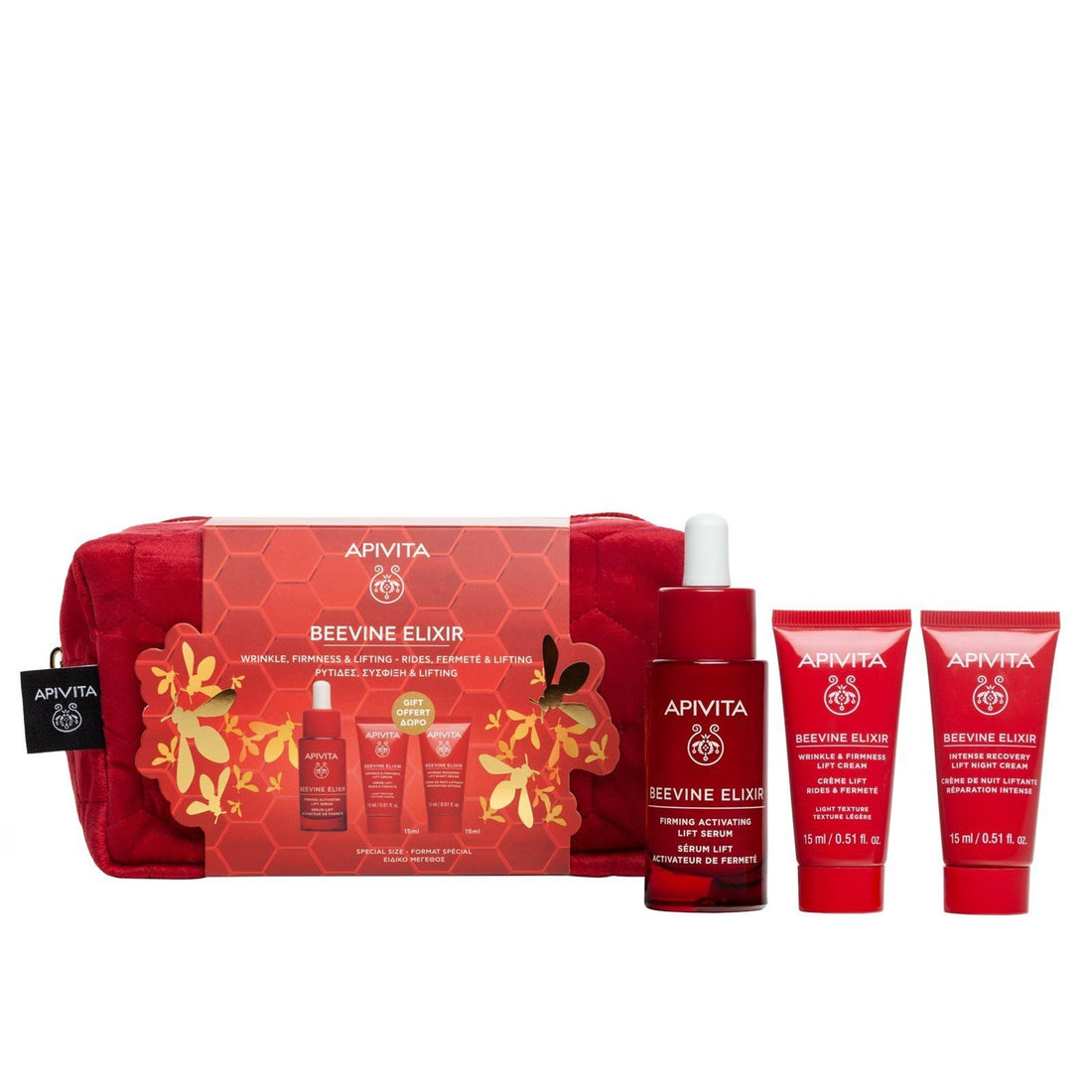 APIVITA Beevine Elixir Wrinkle, Firmness &amp;amp; Lifting Serum Gift Set