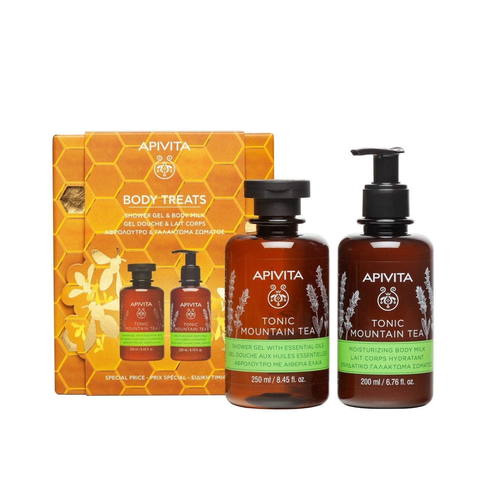 APIVITA Body Treats Tonic Mountain Tea Coffret