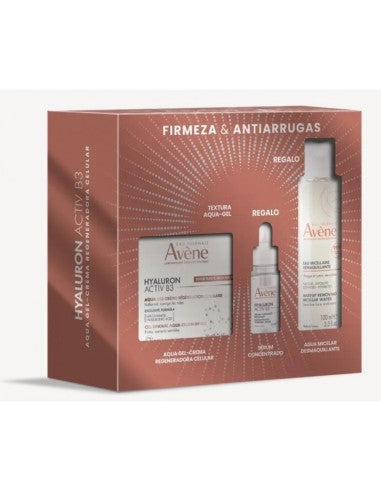 Avène Hyaluron Activ B3 Aqua Gel - Cream + Micellar Water + Serum Set 3 Pcs
