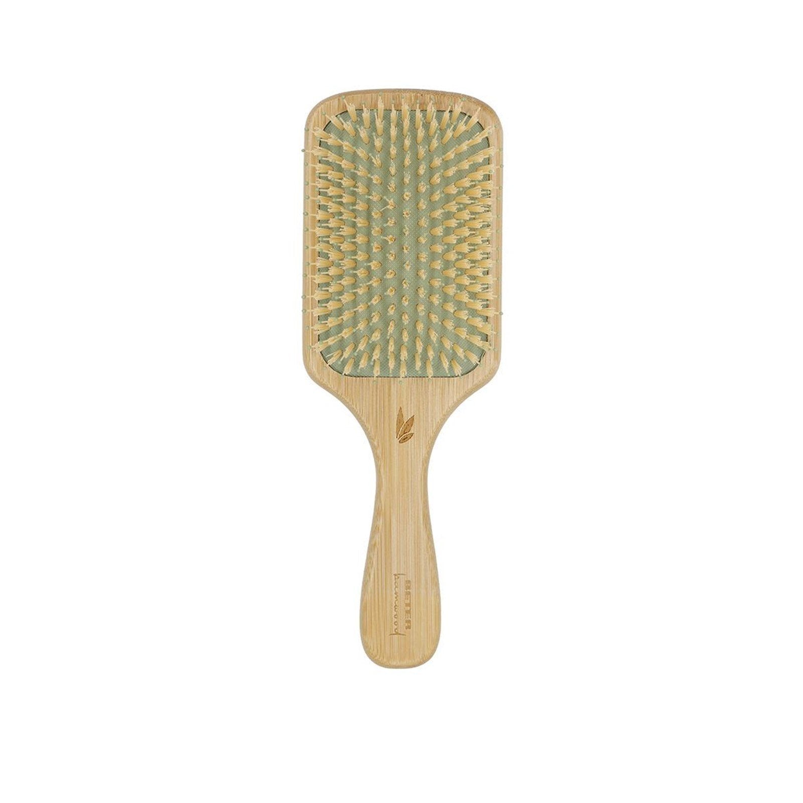 Beter Bamboo Paddle Cushion Brush Anti-Tangle Pins &amp;amp; Nylon Bristles M/L/XL