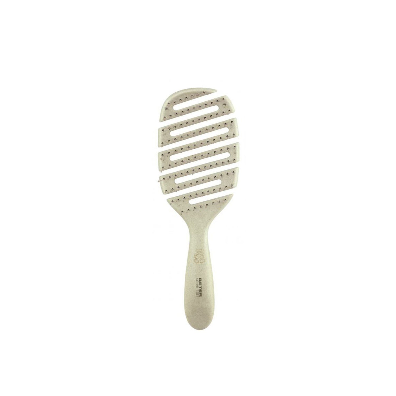 Beter Natural Fiber Flexible Vent Brush Anti-Tangle Bristles Beige