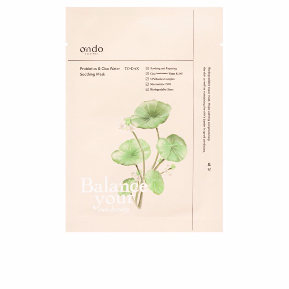 Ondo Beauty 36.5 Probiotics &amp;amp; Cica Water Soothing Mask 25g