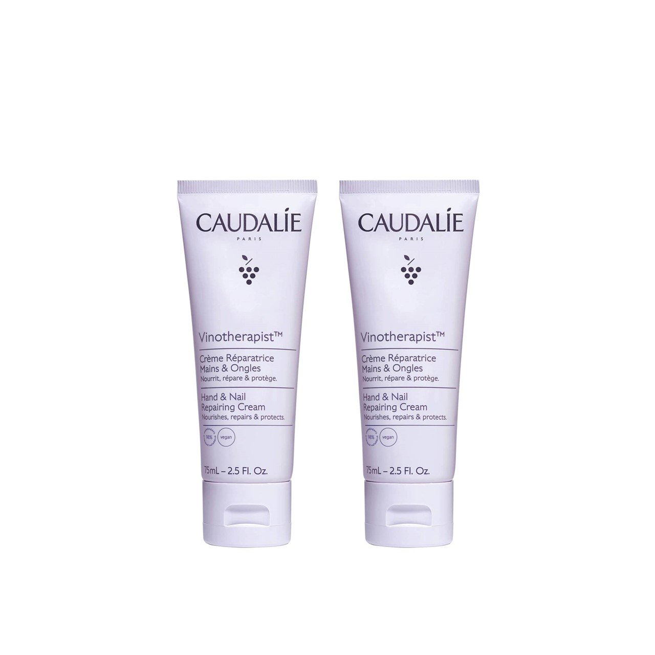 Caudalie Vinotherapist Hand &amp;amp; Nail Repairing Cream 75ml x2