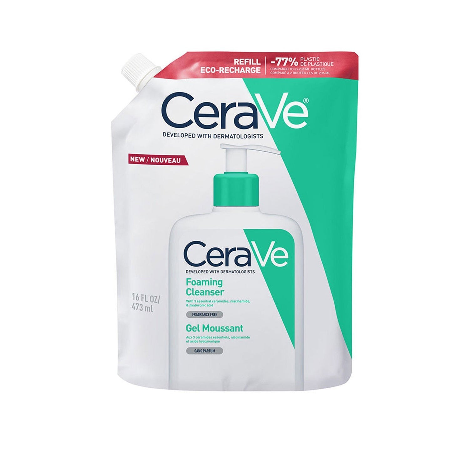 Cerave Foaming Cleansing Gel Refill 473 ml