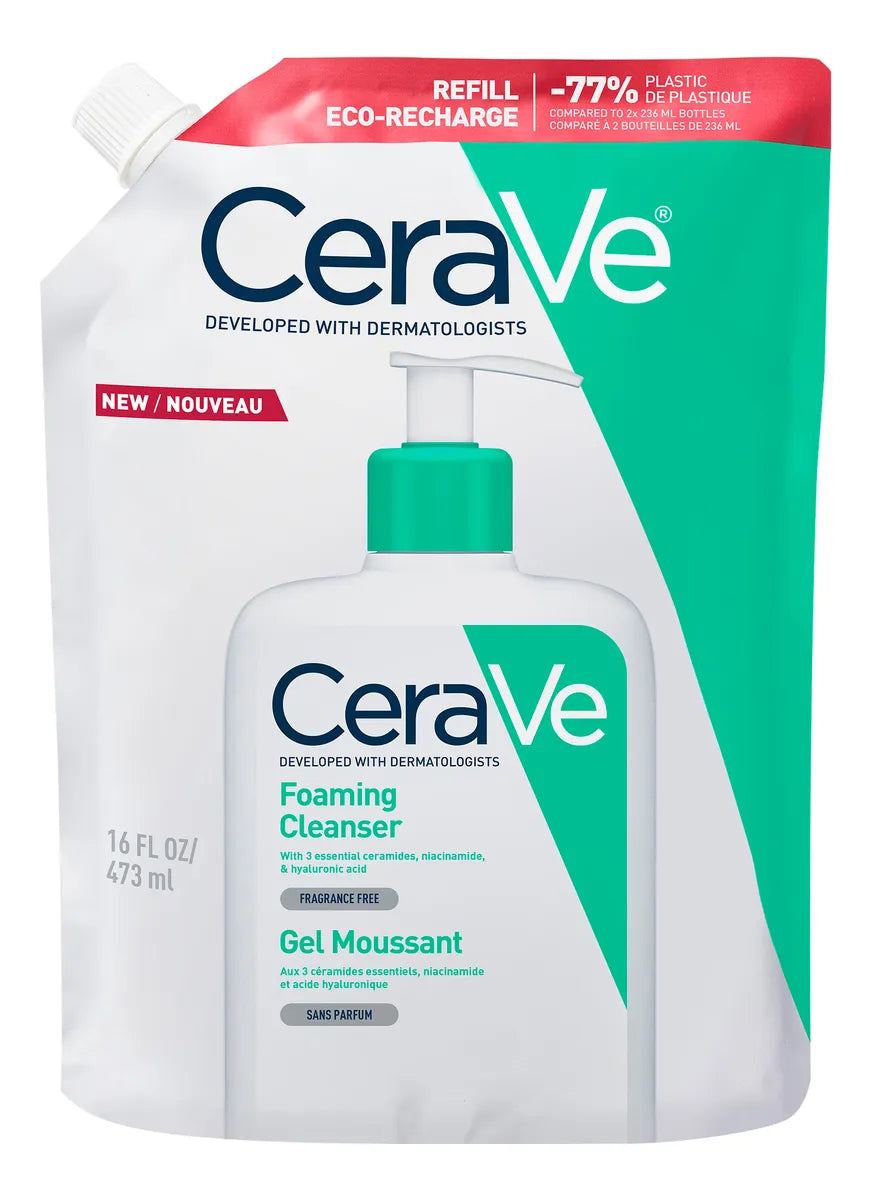 Cerave Foaming Cleansing Gel Refill 473 Ml