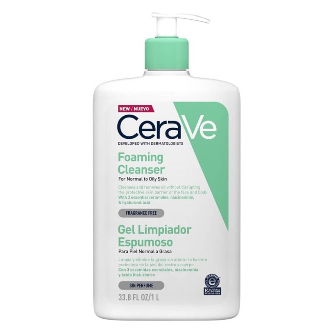 CeraVe Espuma de Limpeza Pele Normal a Oleosa 1000ml