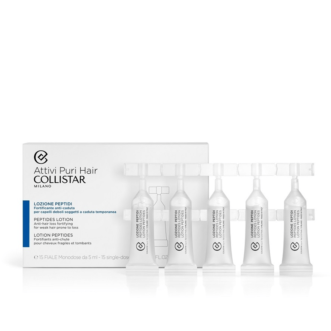 Collistar Pure Actives Hair Peptides Lotion Anti-Hair Loss Fortifying 5ml x15