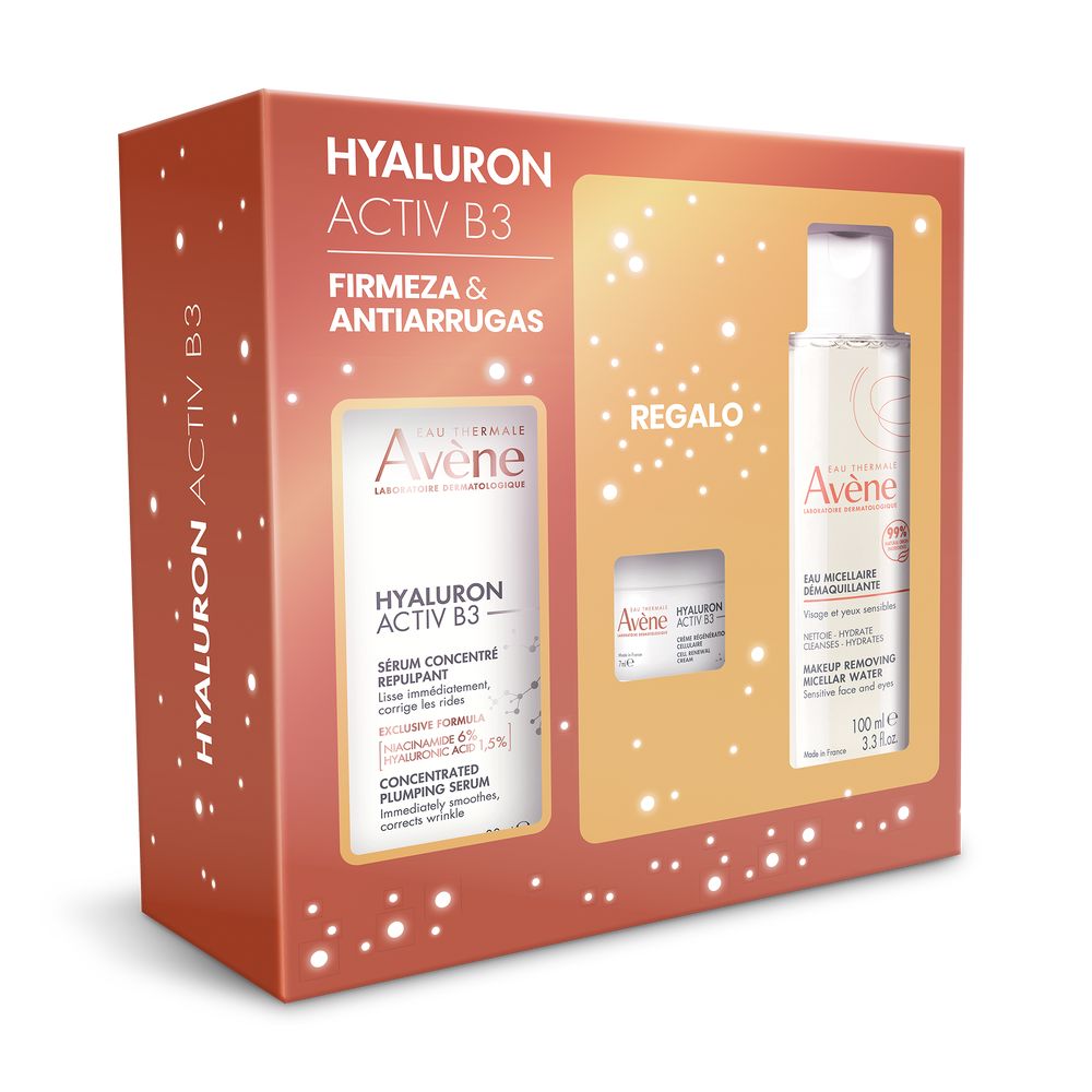 Avène Hyaluron Activ B3 Serum + Agua Micelar + Crema Set 3 Pzas