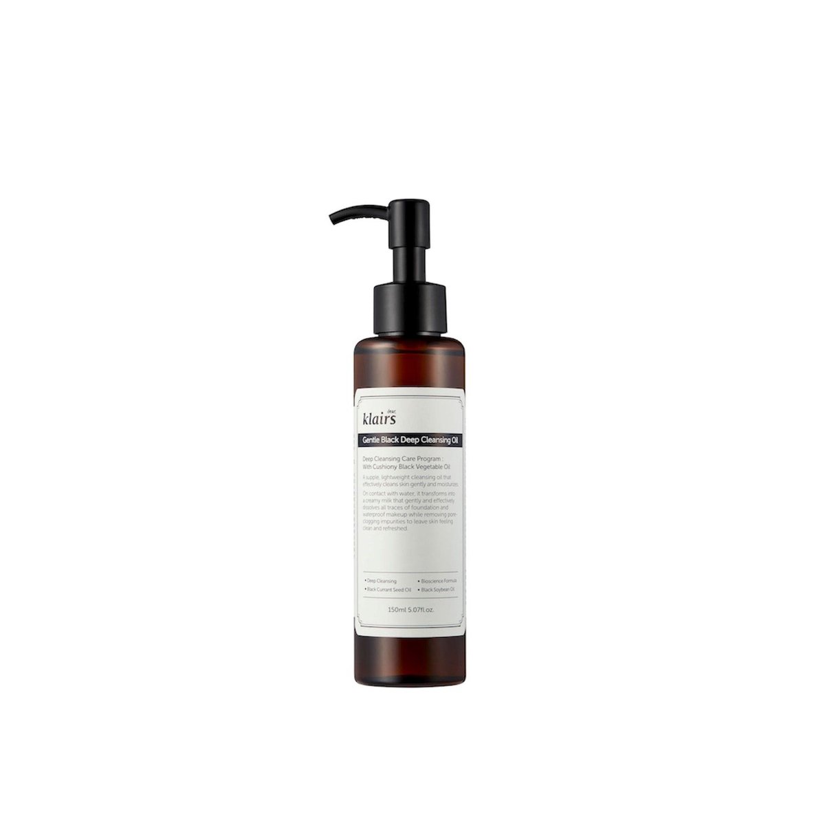 Dear, Klairs Gentle Black Deep Cleansing Oil 150ml