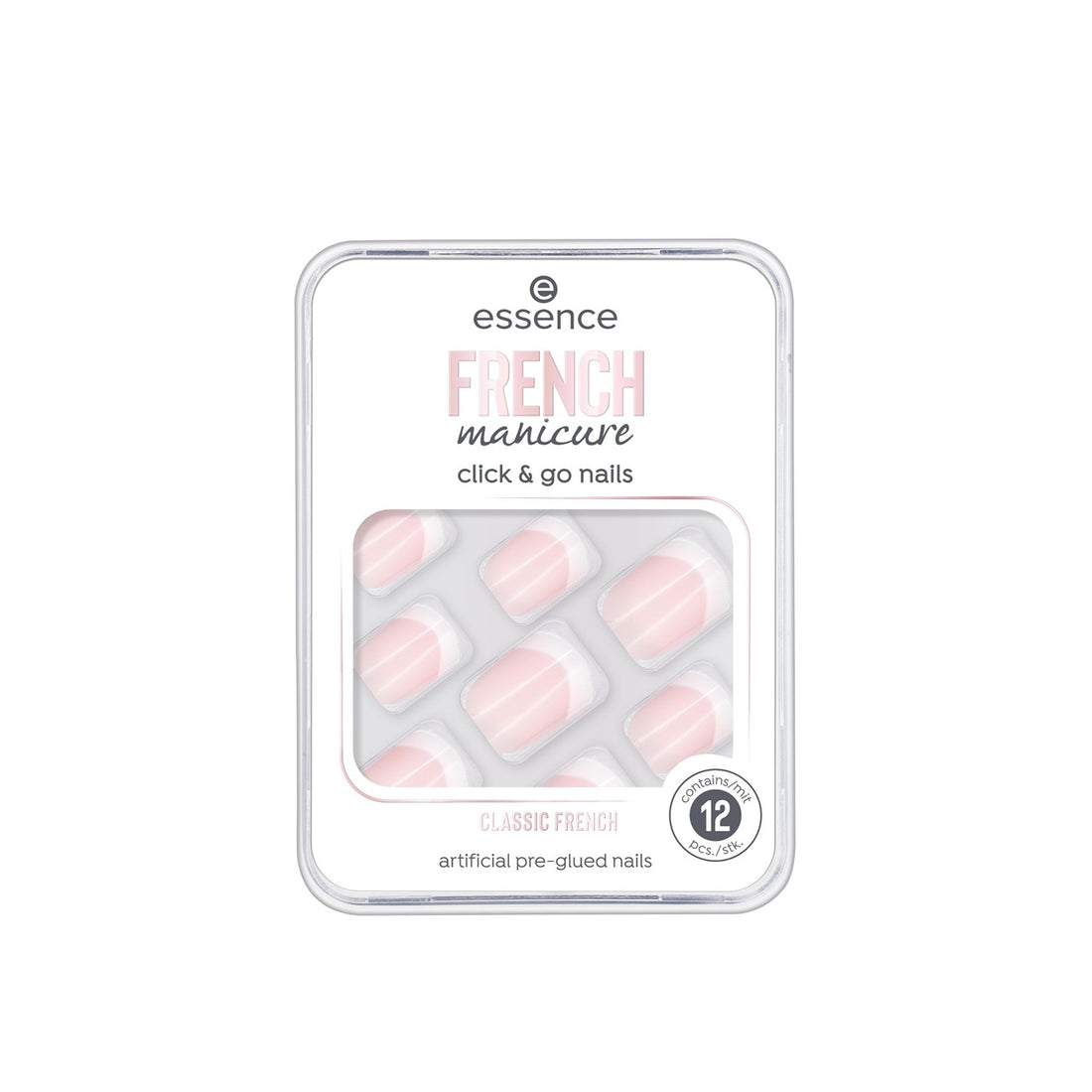 essence French Manicure Click & Go Nails 01 Classic French x12