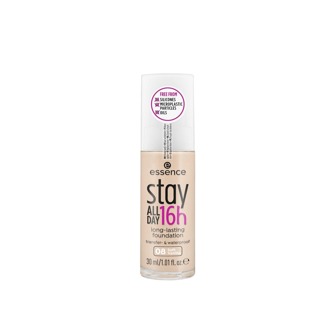 essence Stay All Day 16h Long-Lasting Foundation 08 Soft Vanilla 30ml