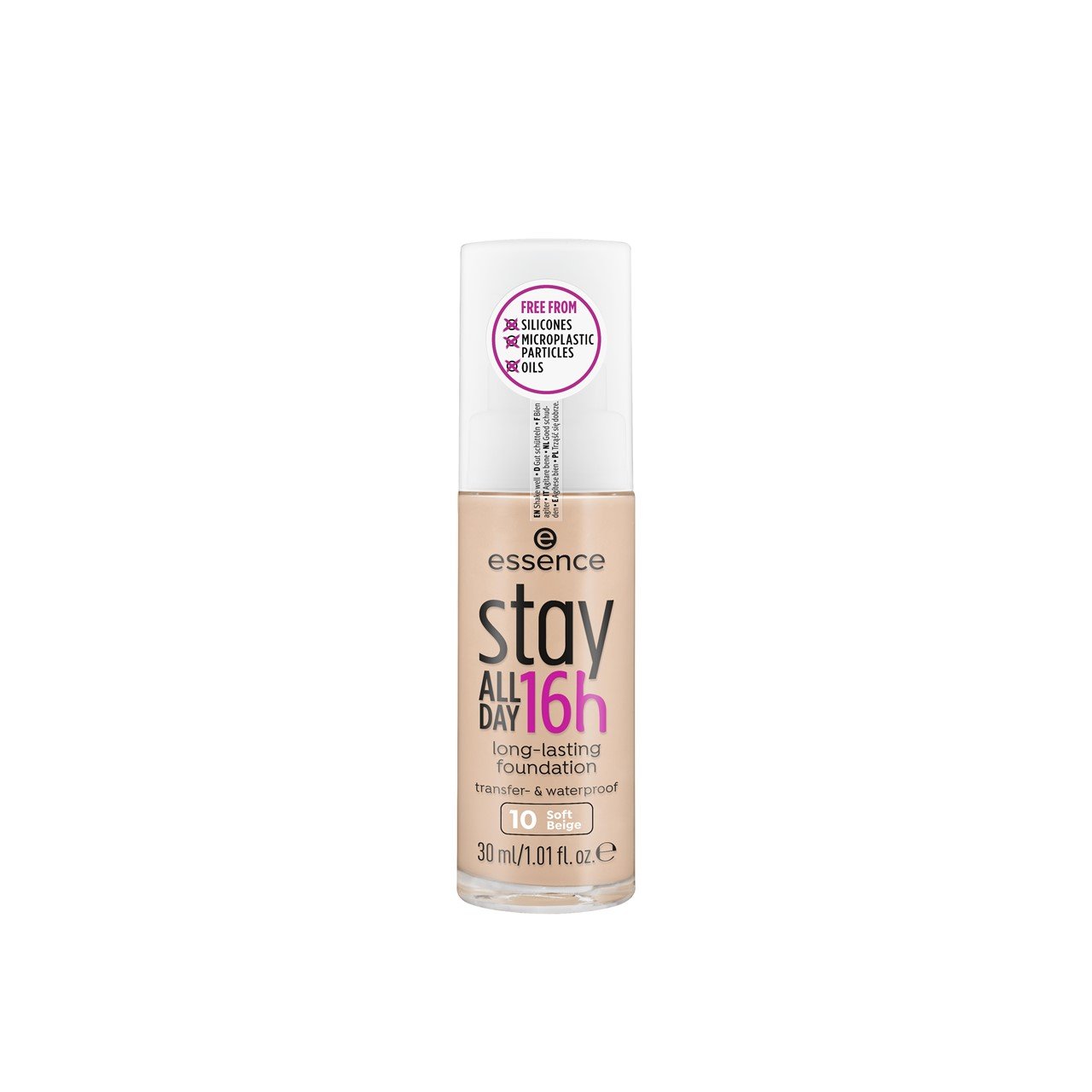 essence Stay All Day 16h Long-Lasting Foundation 10 Soft Beige 30ml