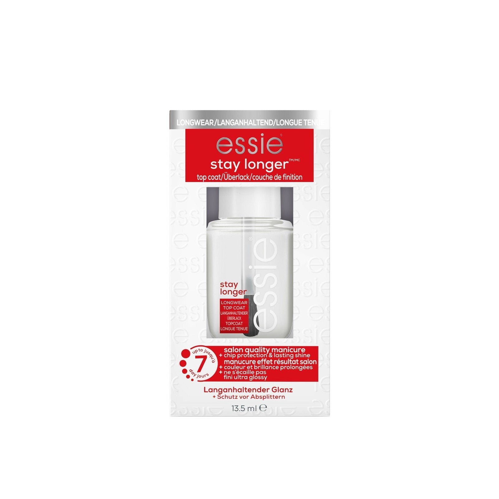 essie Stay Longer Top Coat 13.5ml