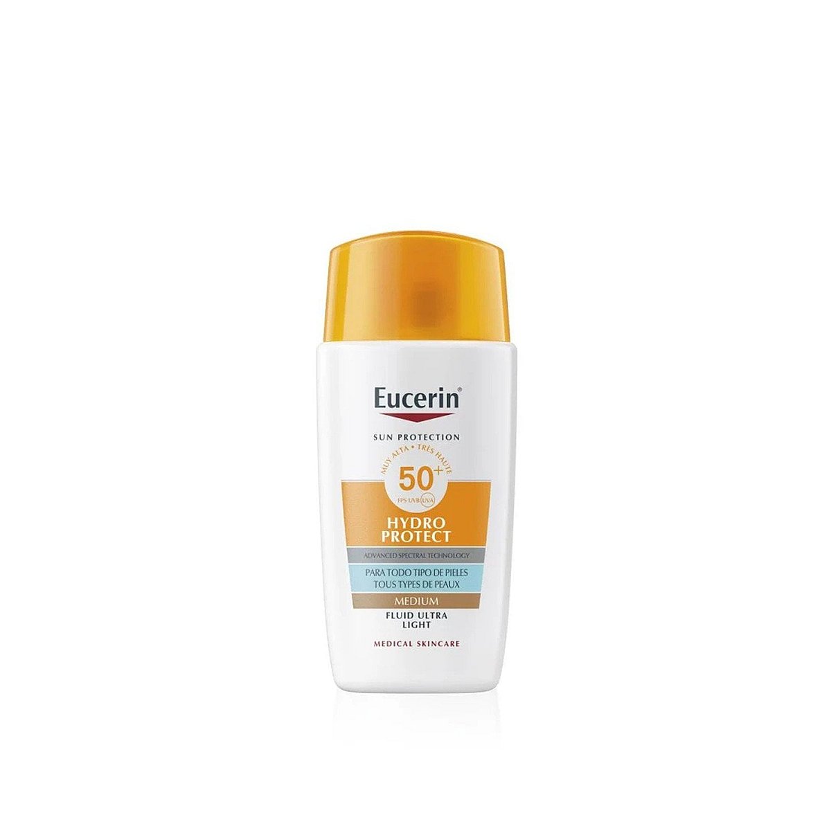 Eucerin Sun Hydro Protect Ultra-Light Tinted Fluid Sunscreen SPF50+ Medium 50ml