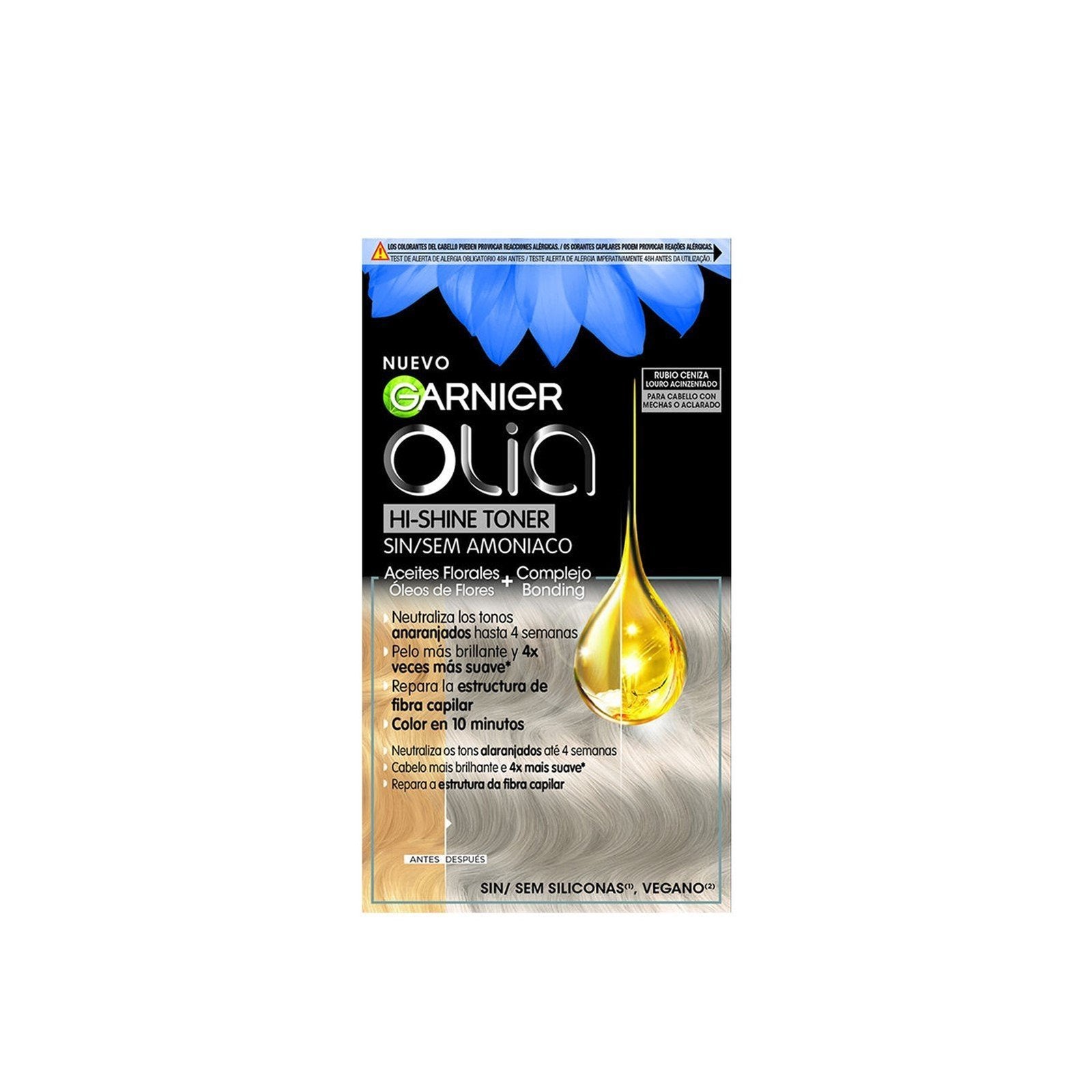 Garnier Olia Hi-Shine Toner Ash Blonde Semi-Permanent Hair Dye