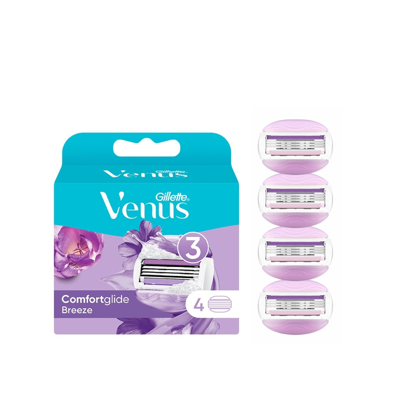 Gillette Venus Comfortglide Breeze Refill Blades x4