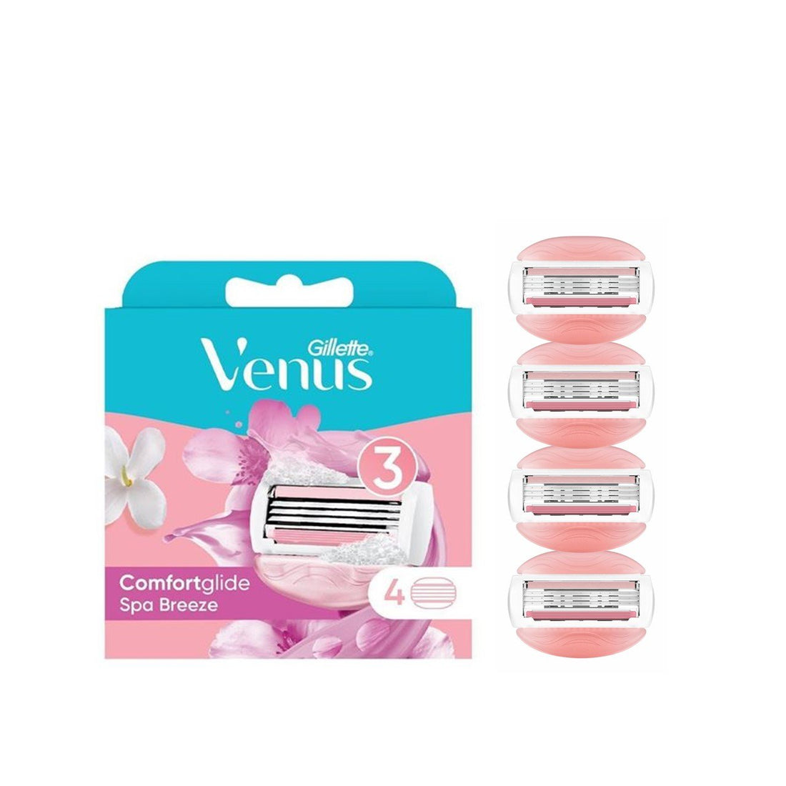 Gillette Venus Comfortglide Spa Breeze Refill Blades x4