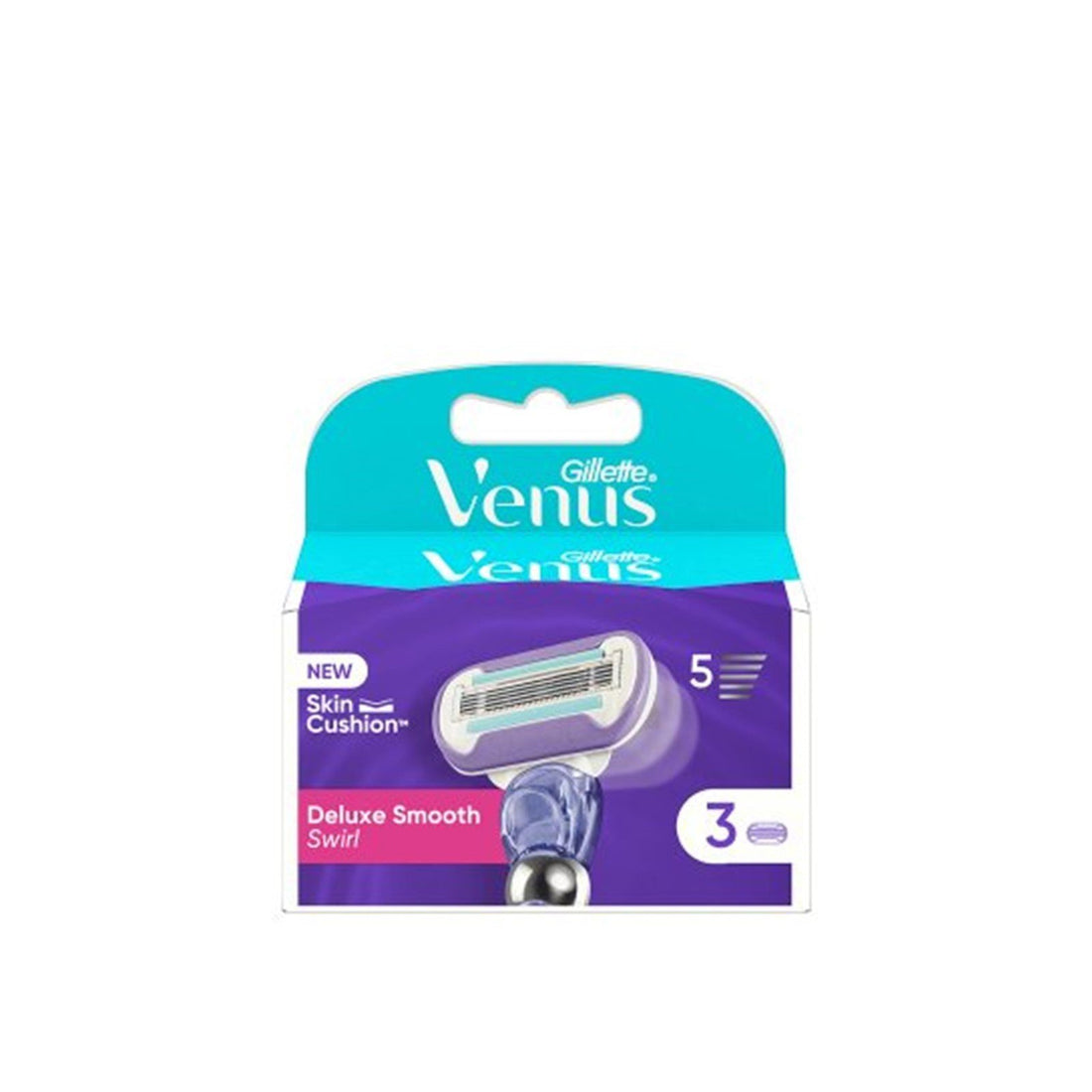 Gillette Venus Deluxe Smooth Swirl Refill Blades x3