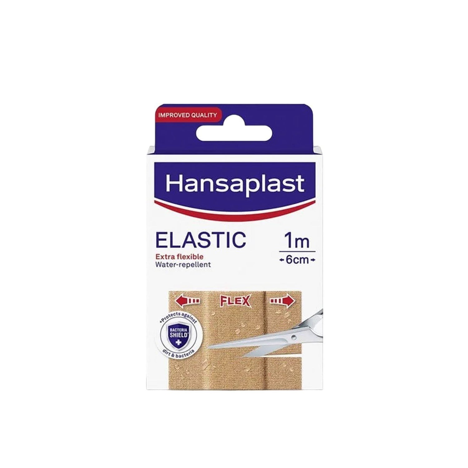 Hansaplast Elastic Extra Flexible Water Resistant Plasters 1mx6cm