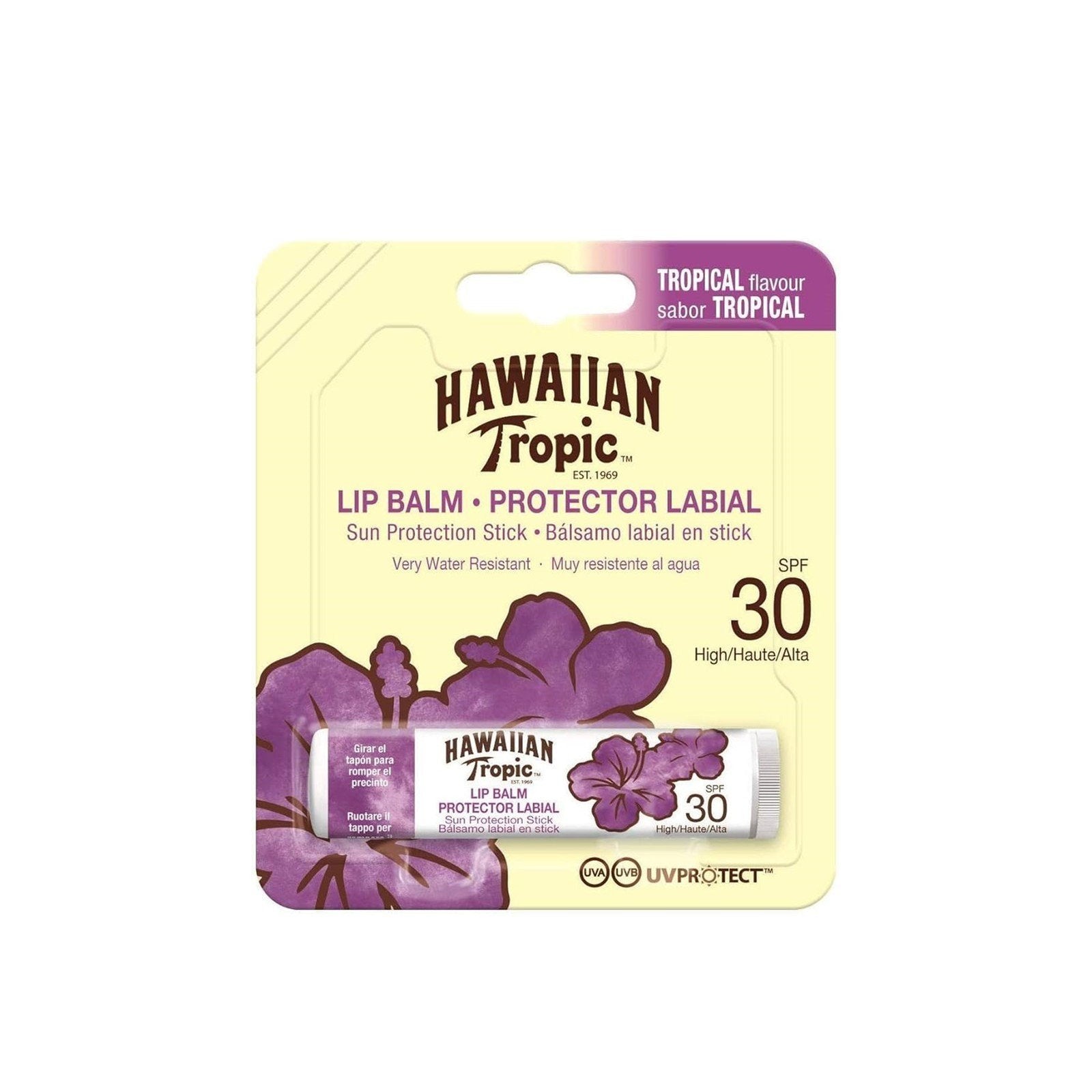 Hawaiian Tropic Lip Balm SPF30 Tropical Flavour 4g