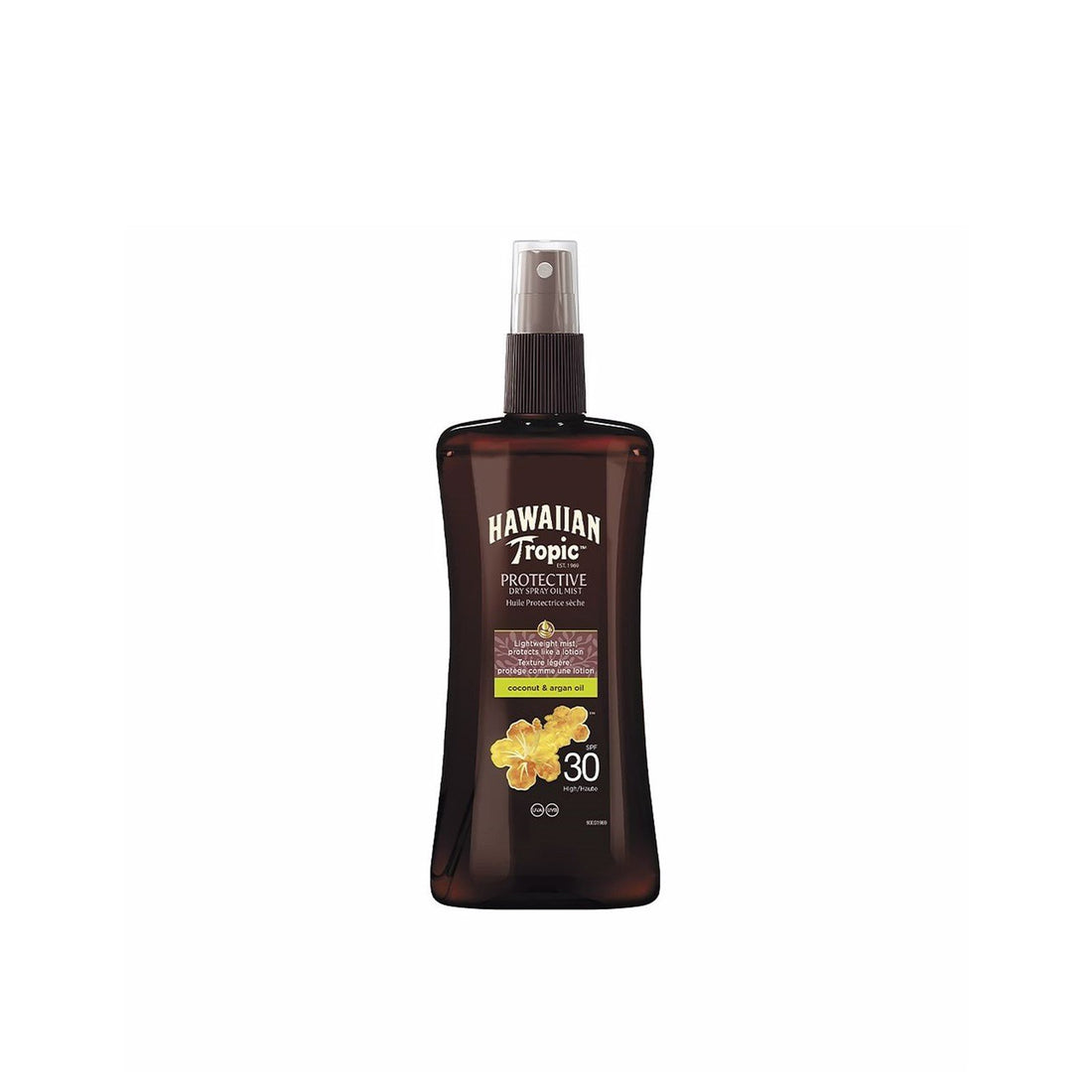 Hawaiian Tropic Protective Coconut &amp;amp; Argan Oil Dry Spray Oil Mist 200ml