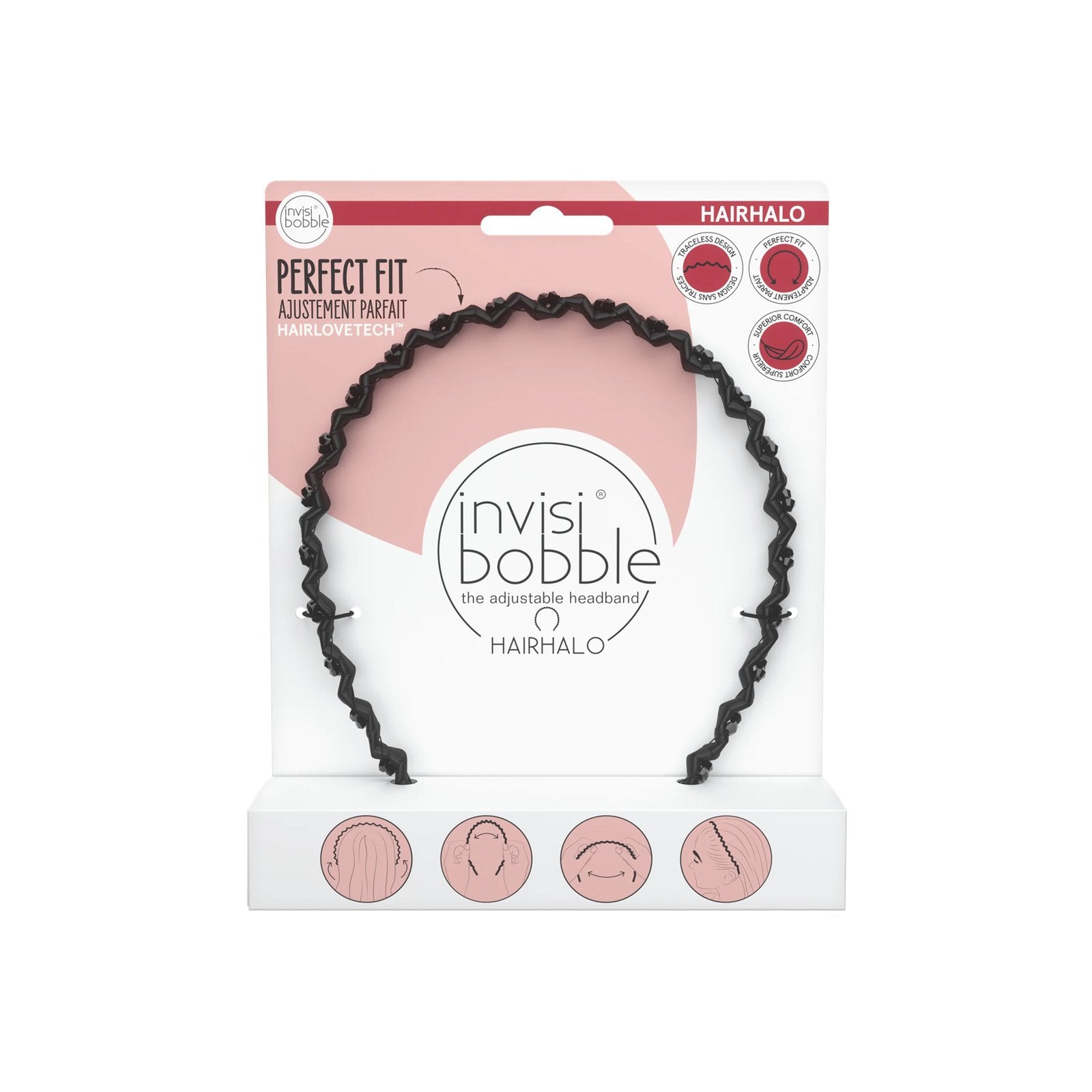 invisibobble Hairhalo Black Sparkle