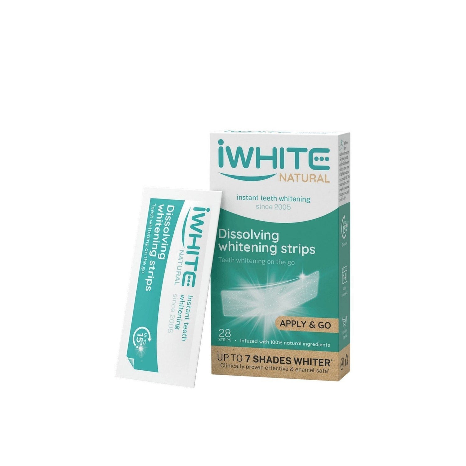 iWhite Natural Dissolving Whitening Strips x28