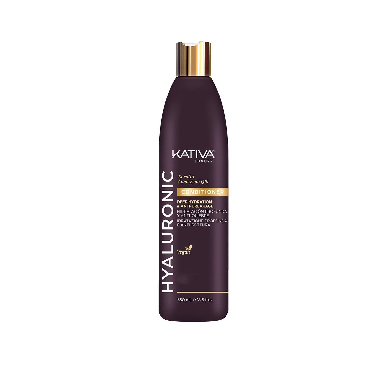 Kativa Luxury Hyaluronic Keratin Coenzyme Q10 Conditioner 550ml