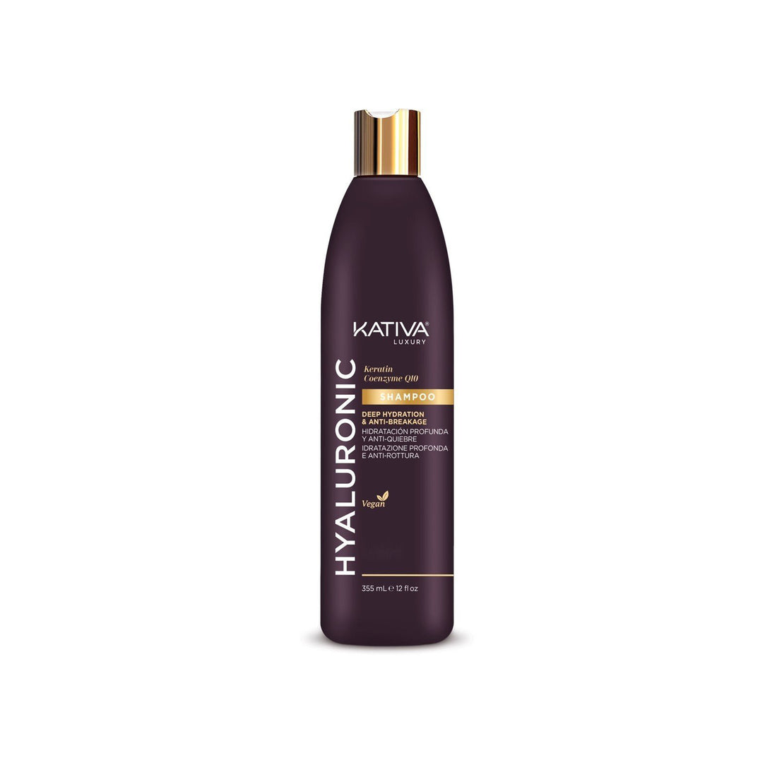 Kativa Luxury Hyaluronic Deep Hydration &amp;amp; Anti-Breakage Shampoo 355ml