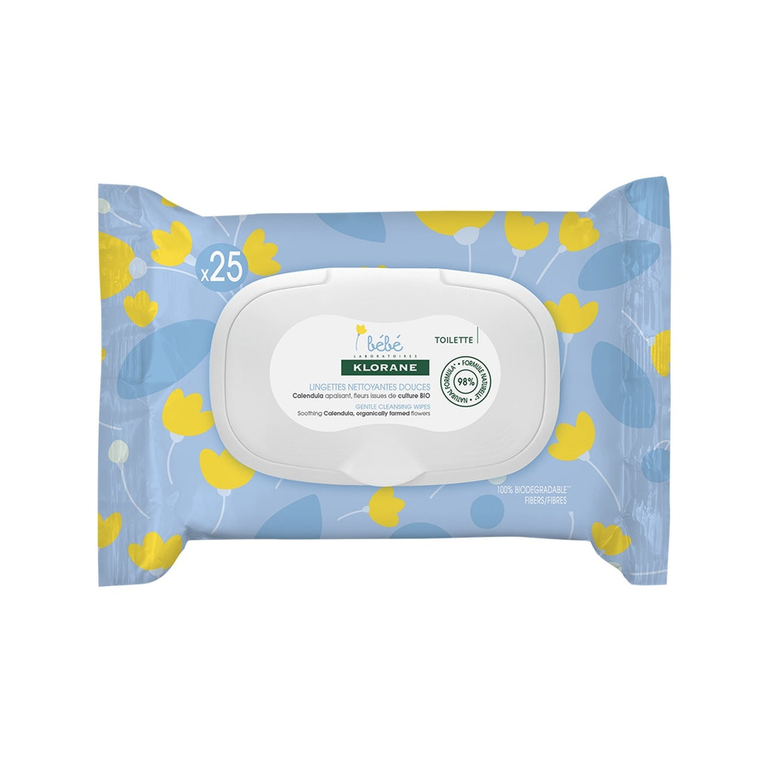 Klorane Baby Gentle Cleansing Wipes x25