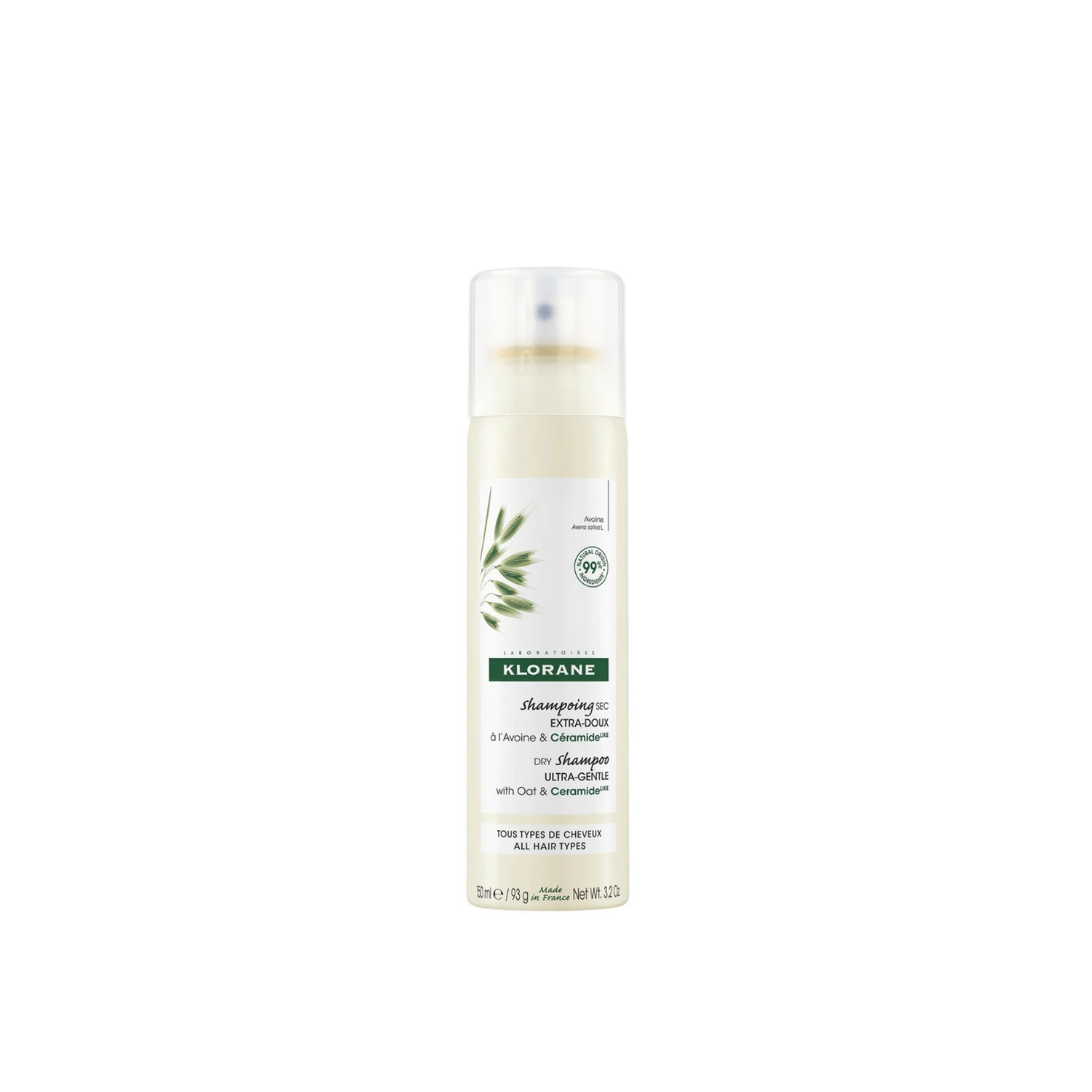 Klorane Extra-Gentle Dry Shampoo with Oat Milk 150 ml