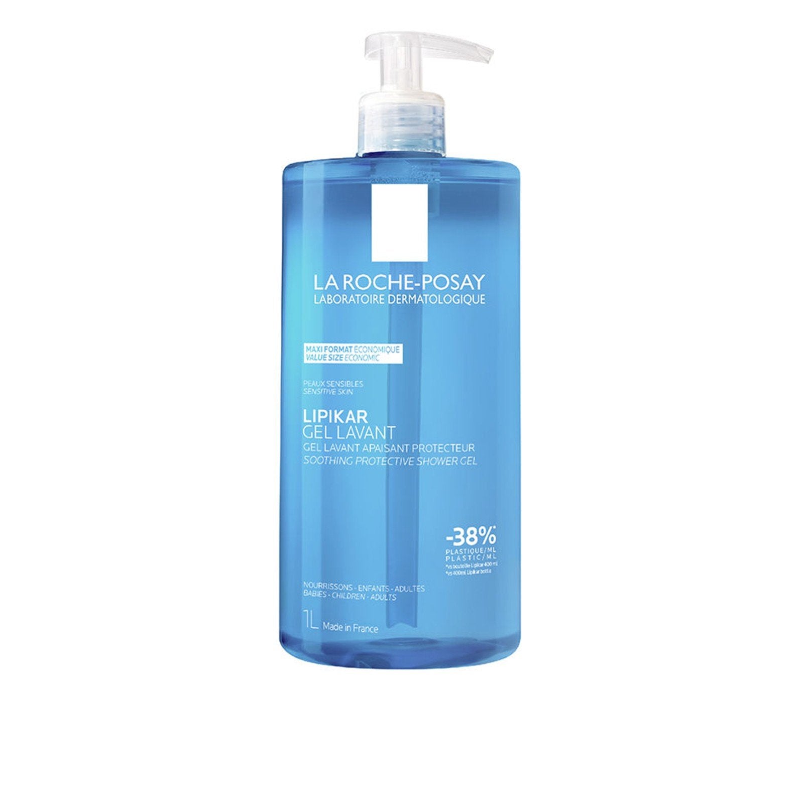La Roche Posay Lipikar Physiological Shower Gel Suitable for Sensitive and Dry Skin 1000 ml
