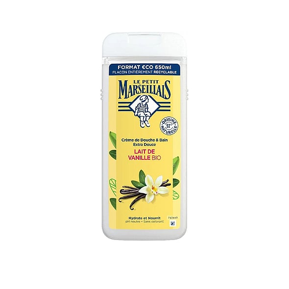 Le Petit Marsellais Organic Vanilla Milk Shower Cream 650ml