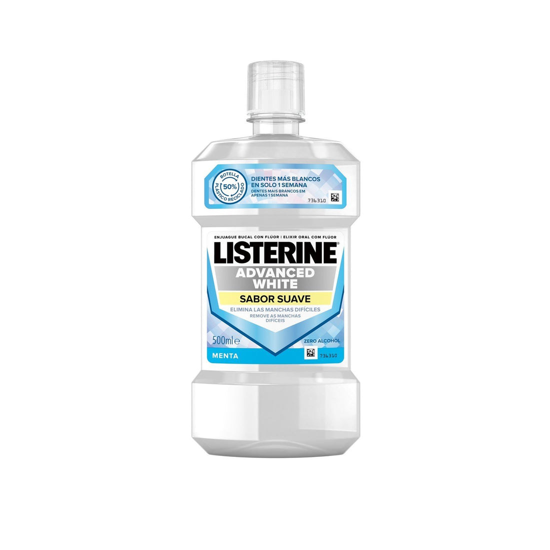 Listerine Advanced White Mild Taste Mouthwash 500ml