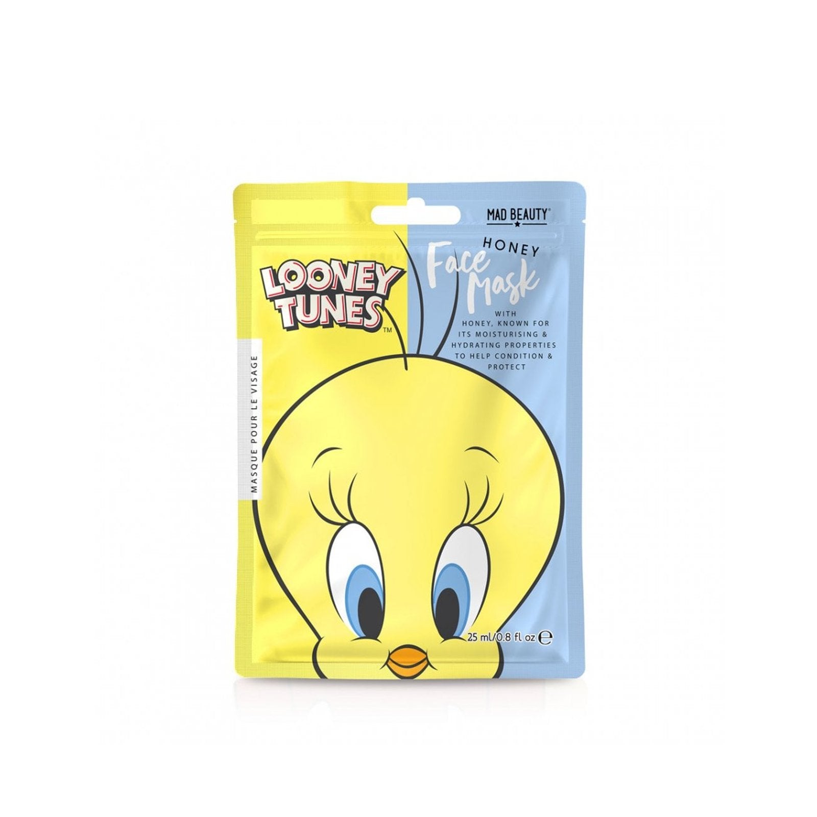 Mad Beauty Warner Brothers Looney Tunes Tweety Sheet Face Mask Honey 25ml