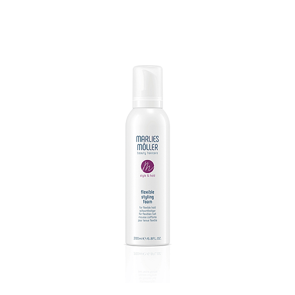 Marlies Möller Style &amp; Hold Flexible Styling Foam 200ml offers alcohol-free, flexible hold for natural, voluminous styles