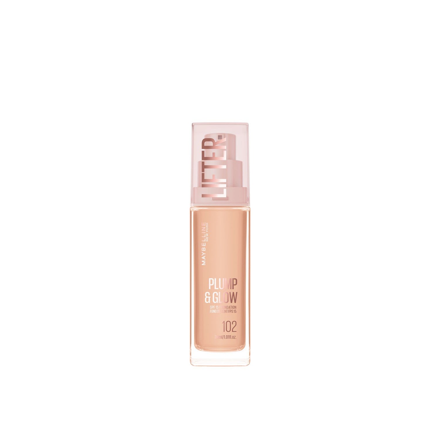 Maybelline Lifter Plump &amp; Glow Base SPF15 102 30ml